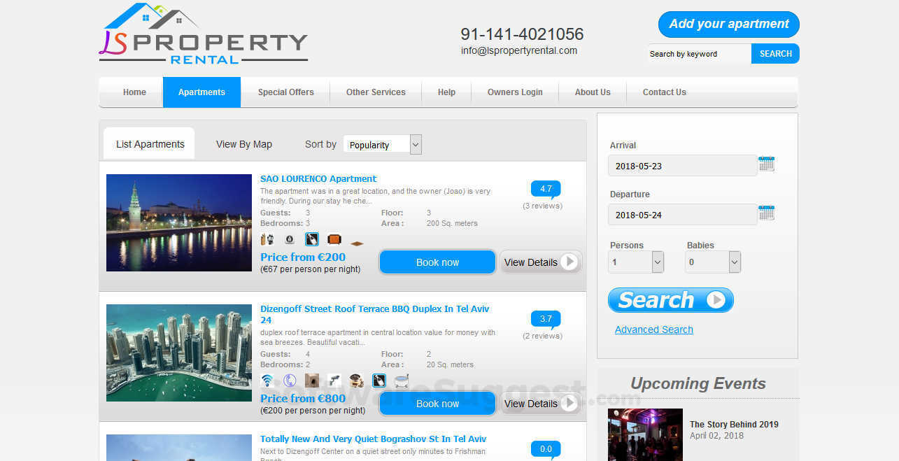 Logicspice Property Rental Management Screenshot1